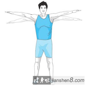 双手侧平振动正确姿势
