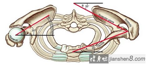 通常角度是落在30~45度,从冠状面(frontal)往矢状面(sagittal)来计算