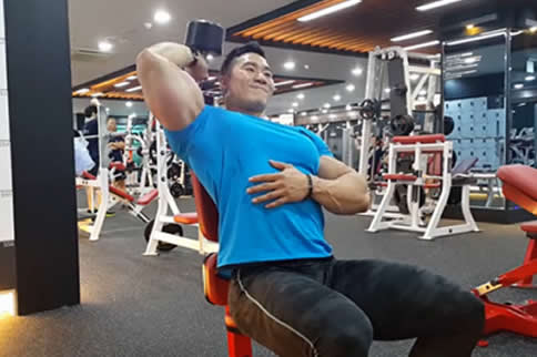 颈后臂屈伸